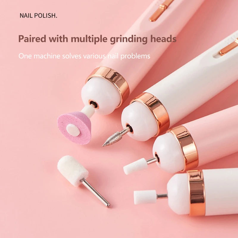 Nail Salon Kit, Electric 5-in-1 Professional Manicure Set with Built-in Light