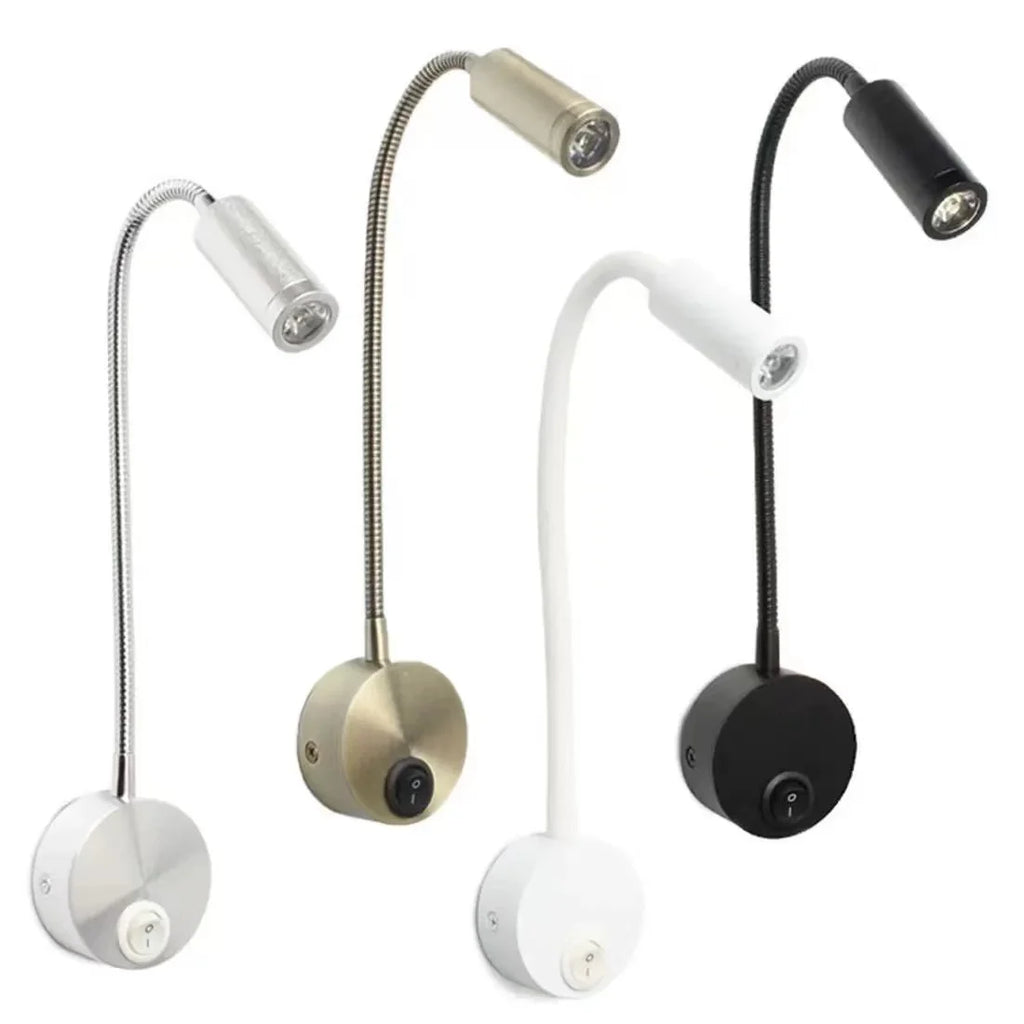 LED Tube Spotlight Indoor Hotel Room Bedside Bedroom Reading Light Counter Universal Work Wall Light