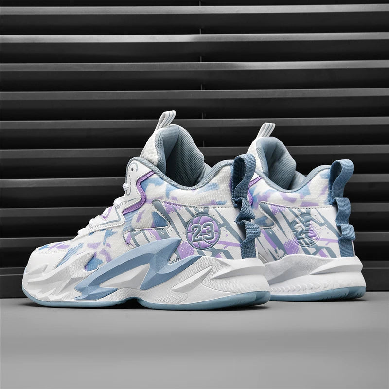 Flying Weave Breathable Basketball Shoes, Soft And Comfortable, Thickened Shock-absorbing Sole, Durable For Daily Sports Outdoor
