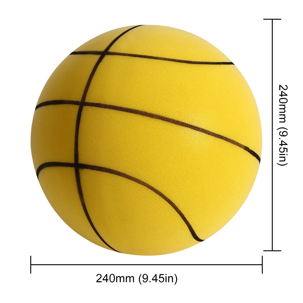 Bouncing Mute Ball 18/21/24cm Silent Foam Basketball Indoor Silent Ball Pat Basketball Silent Toddler Toys Air Bounce Basketball