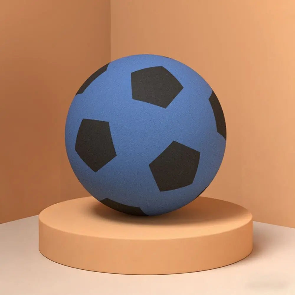High-Elastic Silent Football Easy to Grip Low Noise Low Noise Foam Soccer Ball Lightweight Squeezable Indoor Training Ball