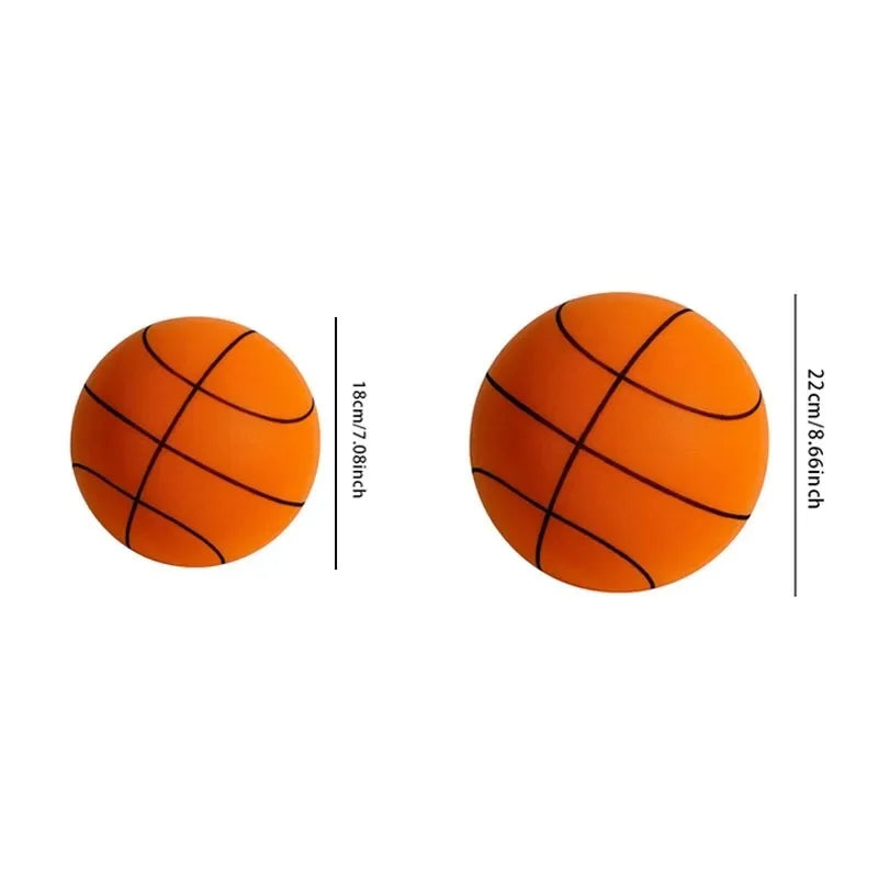 Kids Silent Basketball Quiet High Density Soft PU Foam Squeezable Ball Indoor Mute Bouncing Basketball for Children Sports Toys