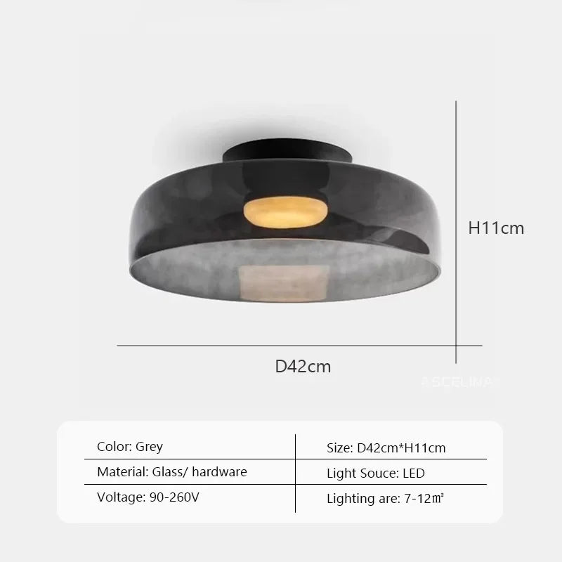 LEVELS Glass Ceiling Lamp Bedroom led Medieval Colourful lamps for Restaurant Creative Dining Room bedroom Balcony hallway Lamps