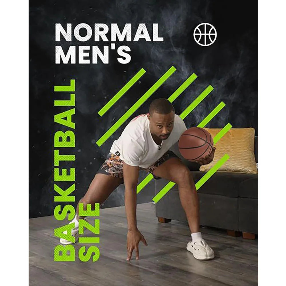 Silent Basketball 2024 Upgraded Airless Basketball Quiet Bounce Dunk Basketball Foam Basketball Dribbling Indoor Silent BallGift