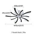 Modern Led Acrylic Ceiling Light Fixture Creative Design Led Chandelier Ceiling Lamps RC Dimming  Indoor Lighting Plafon Lustres