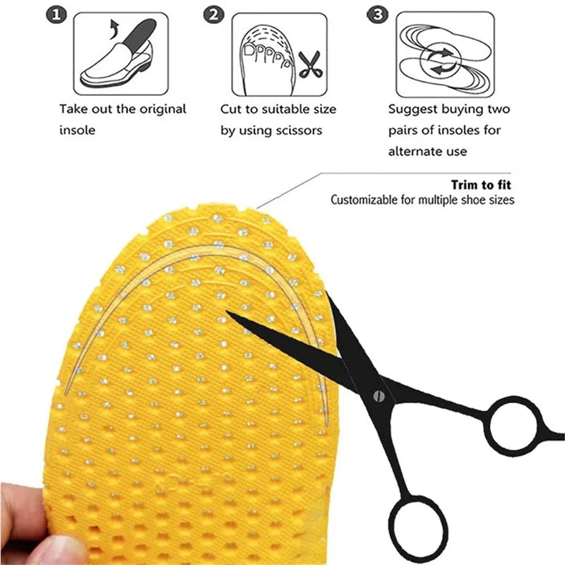 Memory Foam Insoles for Sneakers Honeycomb Breathable Insole Sports Shoe Pad Inserts Orthopedics Flat Feet Pads for Woman Man