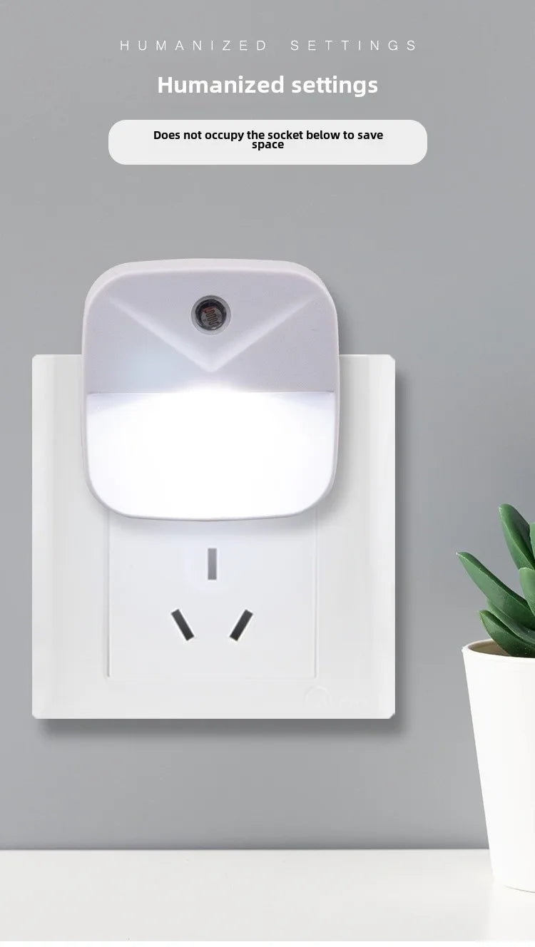 Led Wall Lamp EU Plug-In Smart Light Control Sensor Light 220V Wall Light for Home Corridors Bathrooms Hallways Closet Bedroom