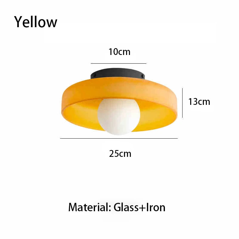 Contemporary Vintage Glass Ceiling Light Entry Hall Balcony Light Bedroom Study Hallway Porch Kitchen Bathroom Light Fixture