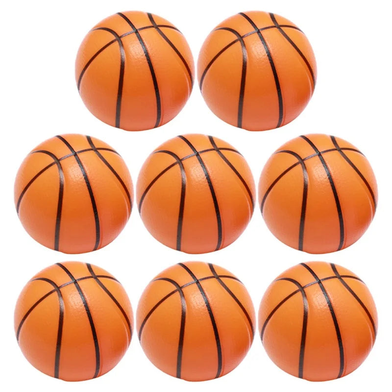 12Pcs 6.3cm Basketball Stress Ball Foam Sports Stress Ball Bulk Basketball Party Favors Foam Basketball Ball Kids Stress Relief