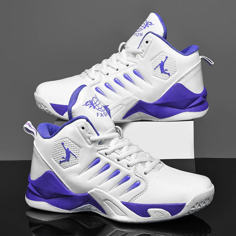 Outdoor Soft Men's Basketball Shoes Comfortable Breathable Man Sneakers Fashion Lightweight Male Cushioning Non-slip Sport Shoes