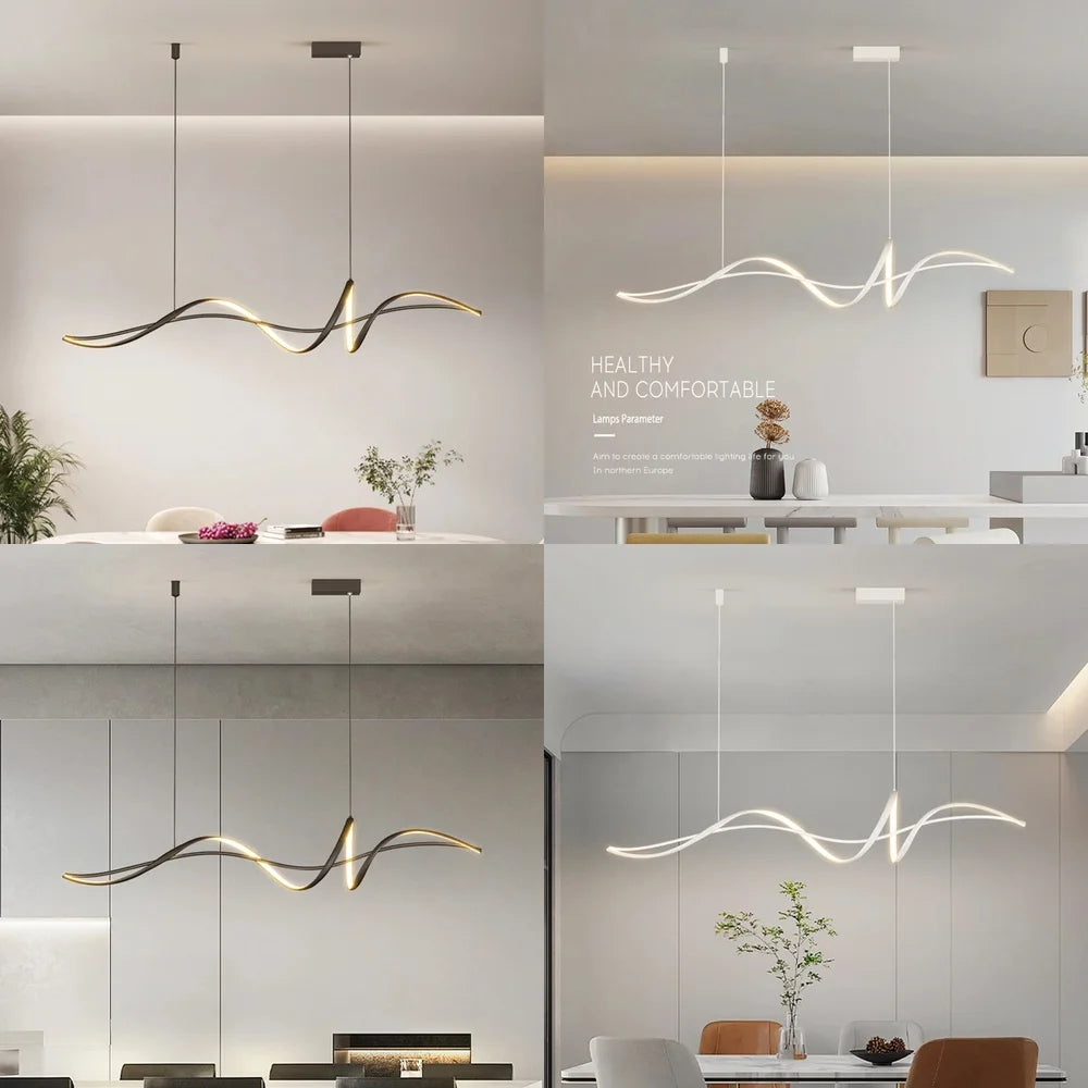2025Modern Smart Pendant Lights for Dining Room Home Decoration Lamp Chandeliers Living Room Lighting Lustres Luminaria