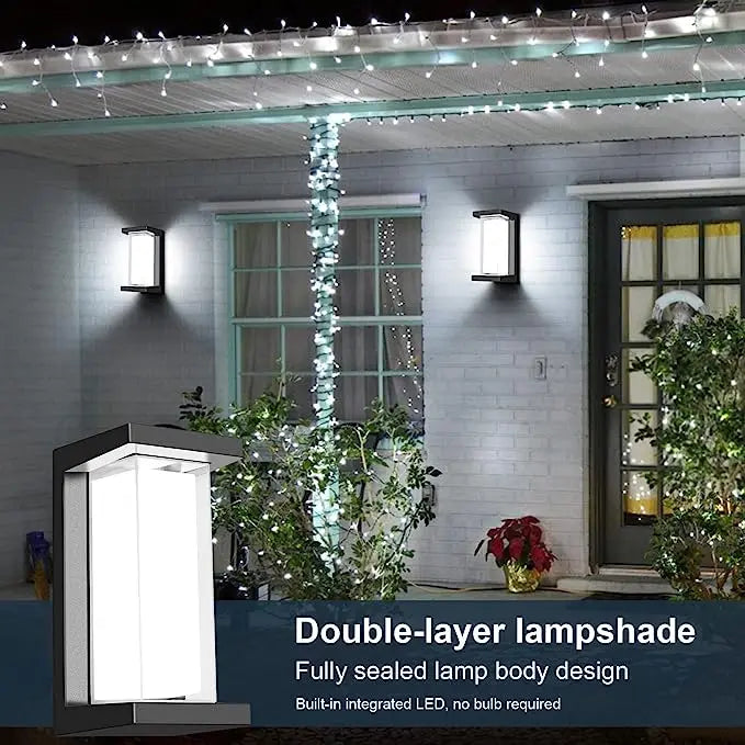 Smart WiFi LED Wall Lamp Indoor outdoor with Alexa Remote Control  RGBCW Wall Light for House Porch Front Door