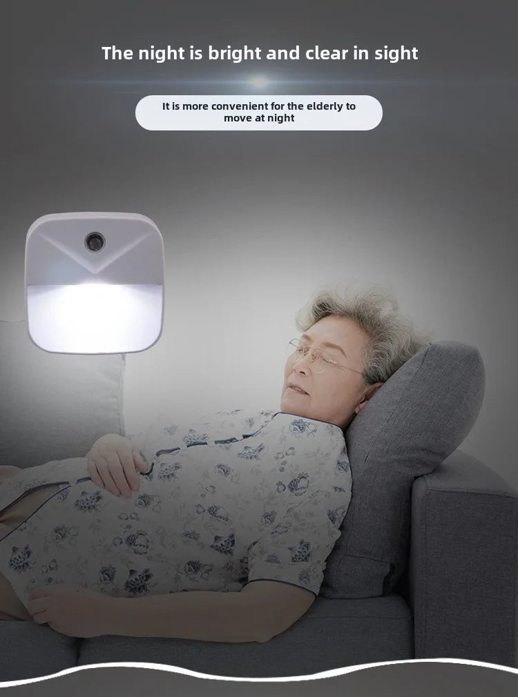 Led Wall Lamp EU Plug-In Smart Light Control Sensor Light 220V Wall Light for Home Corridors Bathrooms Hallways Closet Bedroom