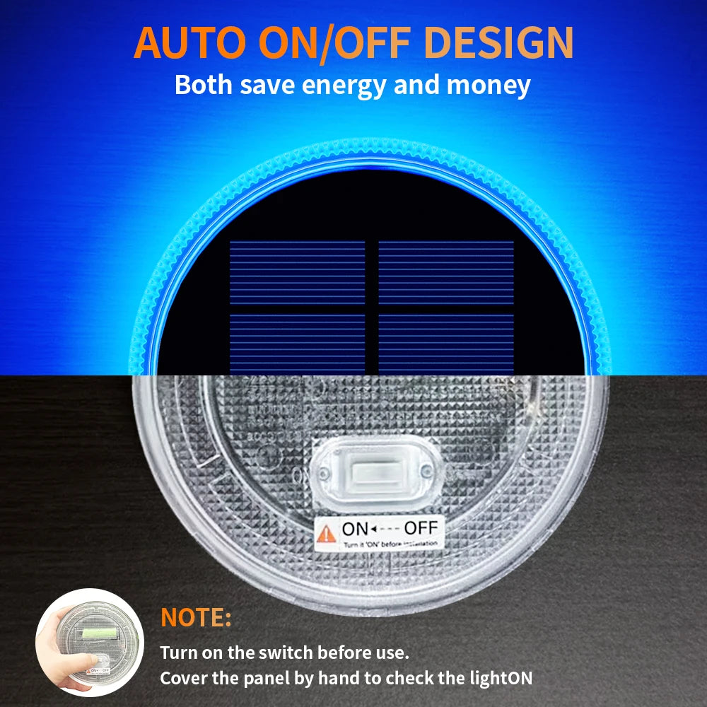 Solar Deck Lights Driveway Light Solar Powered Dock LED Outdoor Waterproof IP68 For Step Sidewalk Stair Garden