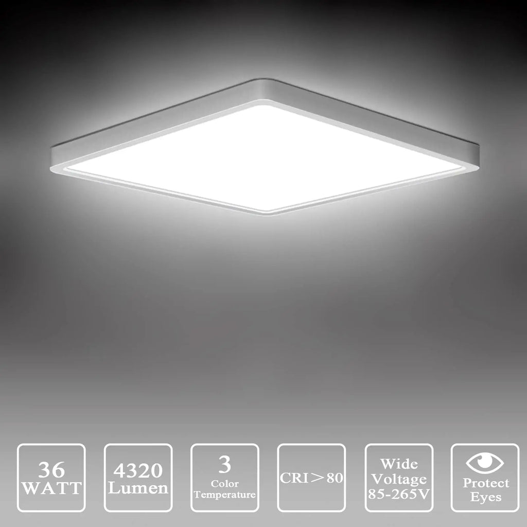 LED Ceiling Light Modern Dimmable Fixture for Bedroom Living Room Kitchen Hallway High Power Ultra Bright Home Decor Lamp Style