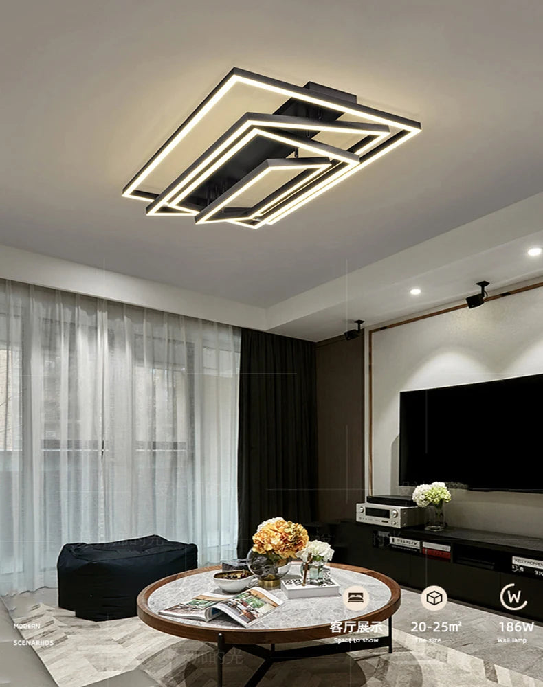 Nordic home decoration salon bedroom decor smart led lamp lights for room dimmable Ceiling light lamparas indoor lighting