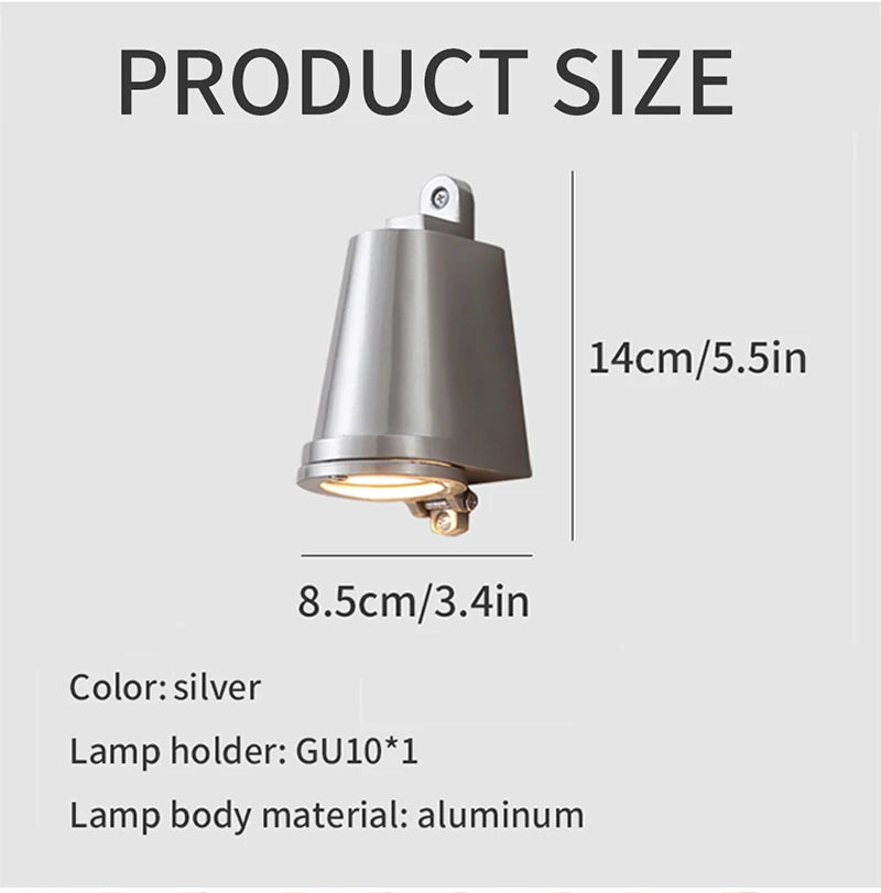 LED Wall Lamp Indoor Lighting for Stairs Entrance Balcony Retro Wall Lights Luxury Door Bell Shape Aluminum Sconce Home Decors