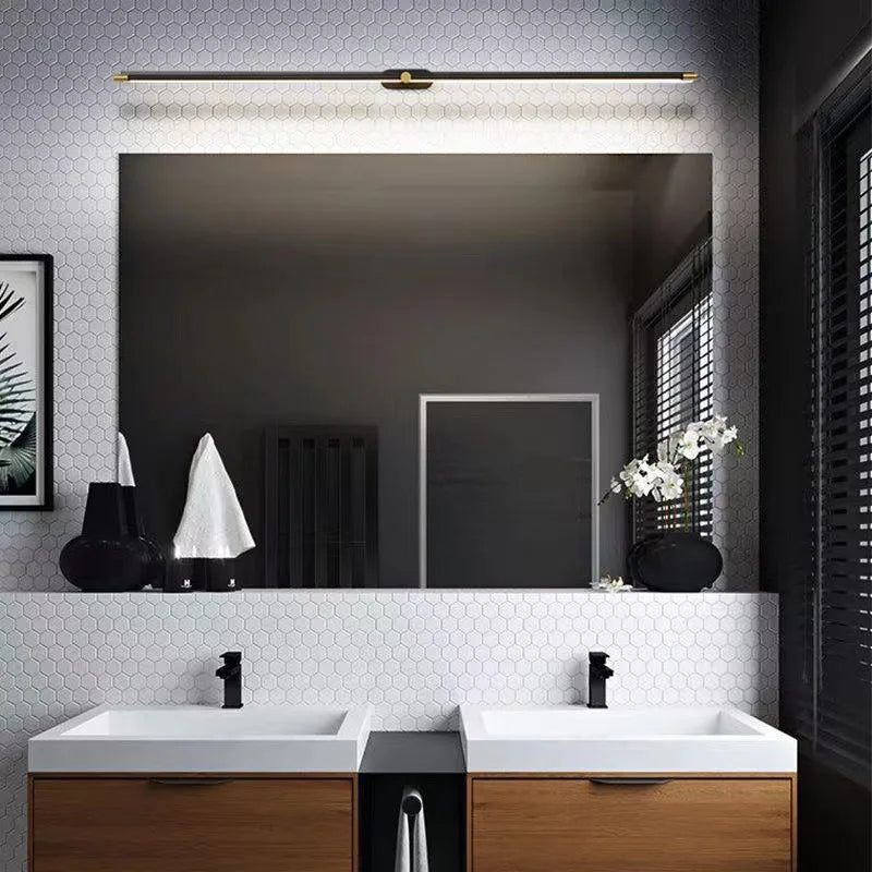 Modern Mirror LED Wall Lamps Minimalist Bathroom Wall Lamps For Bedroom Bedside Sconces Decorative Wall Mirrors Lighting Fixture