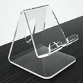 1pc Acrylic Phone Holder, Transparent Phone Holder, All Smartphones, Desk, Office Supplies, Accessories