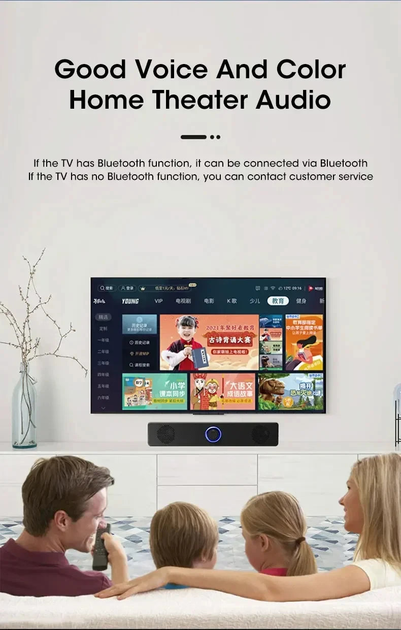 Bluetooth 4D Surround Speaker Home Theater Sound System Computer Soundbar For TV Subwoofer Wired Stereo Strong Bass