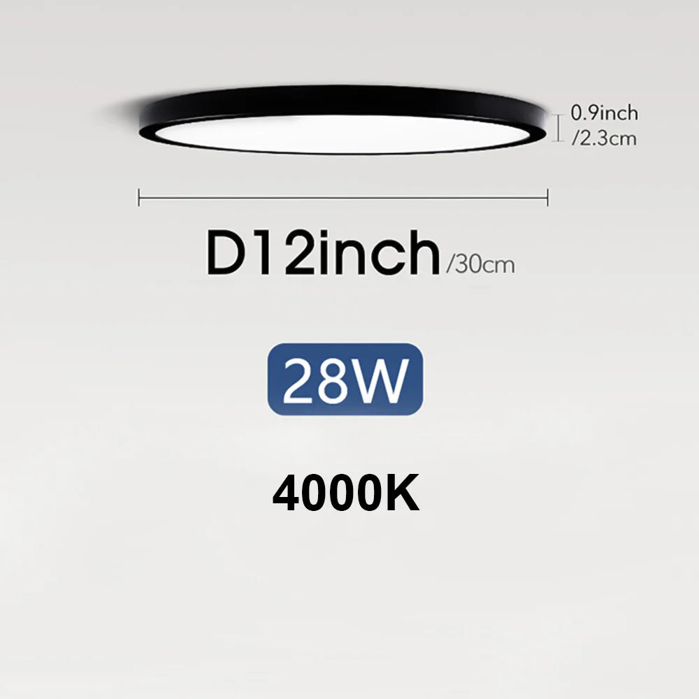 Smart Led Ceiling Light with Remote Control 3 Colors Dimmable Ceiling Lights Ultrathin Panel Lamps Bedroom Kitchen Ceiling Lamp