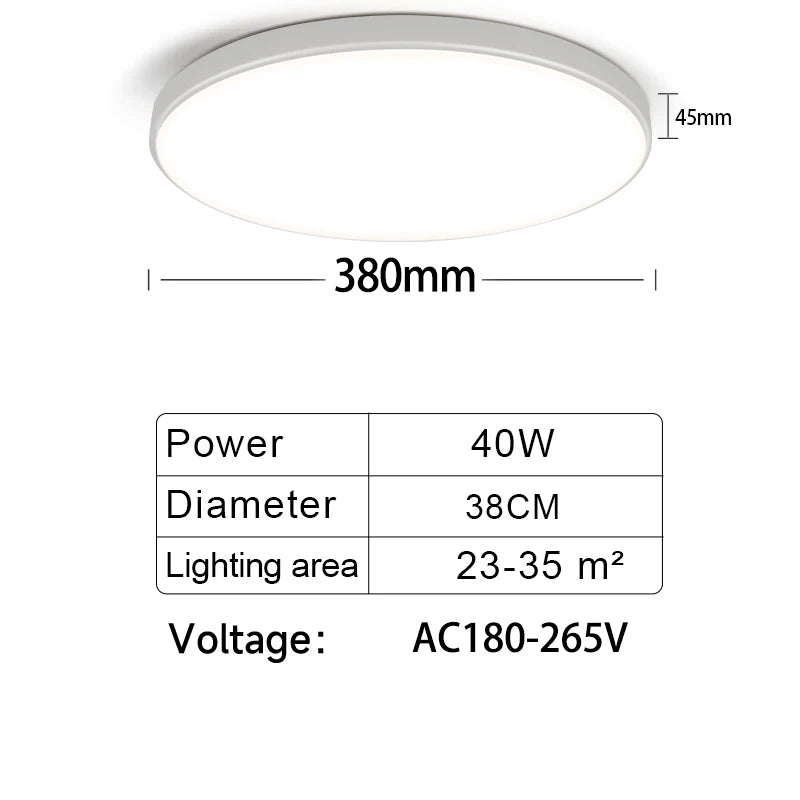 LED Ceiling Lamps Chandelier Panel Lamp IP44 Waterproof Bathroom Ceiling Lights Indoor Lighting for Bedroom Living Room Luminair