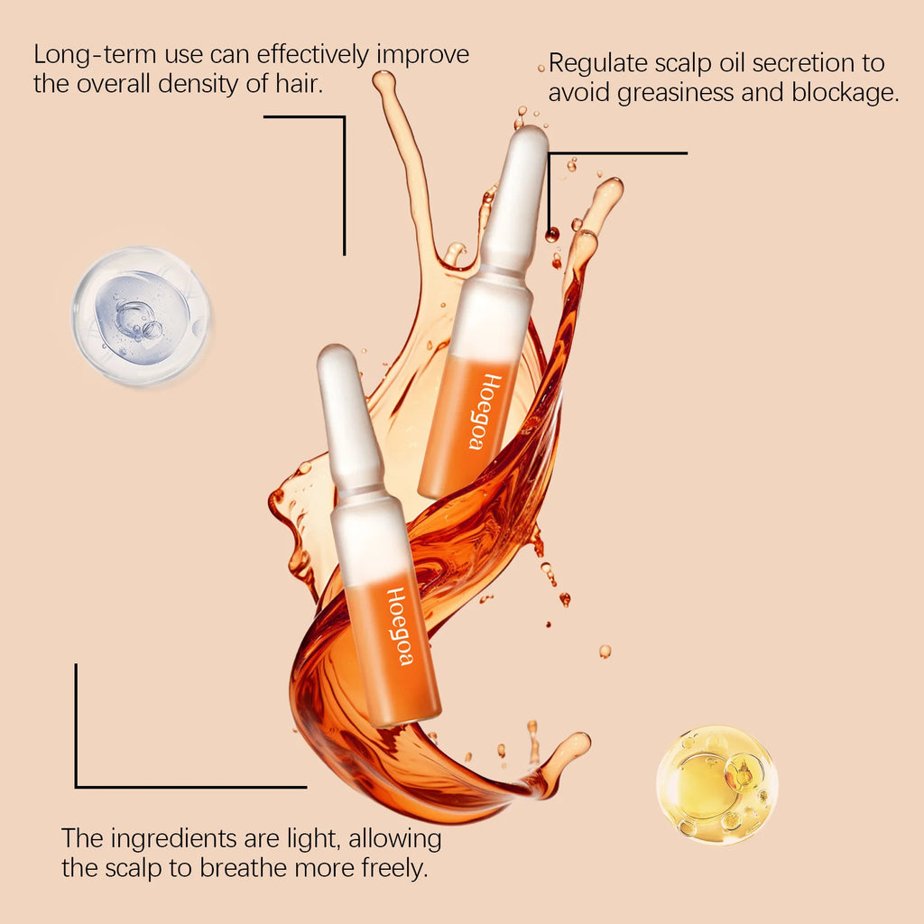Hair Growth Serum Ampoules - Nourishing Scalp Serum for Promoting Hair Growth, Enhancing Follicle Health and Nutritive Care