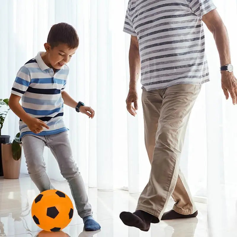 NEW 3 Colors High-Elastic Indoor Silent Football PU Foam Practice Ball Comes With A Net Bag For Home Use And Skill Development
