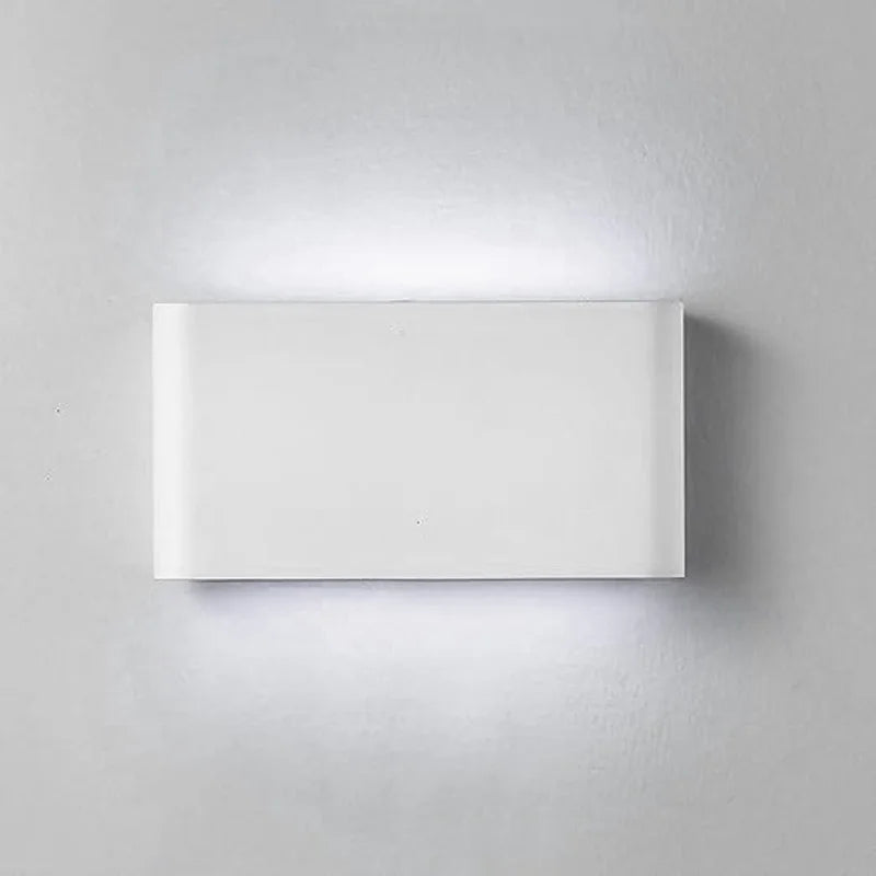 Led Wall Lighting 12W Aluminum Outdoor IP65 Waterproof Modern Indoor Wall Lamp for Bedroom Living Room Porch Garden Light