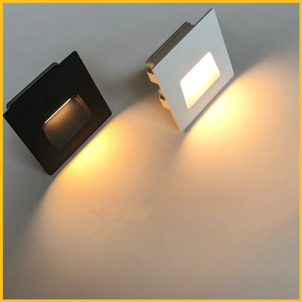 Indoor Outdoor Stair Light 3W Wall Lamp Exterior Sconce Garden Yard Lighting for Balcony Gate Fence Staircase Walkway Waterproof