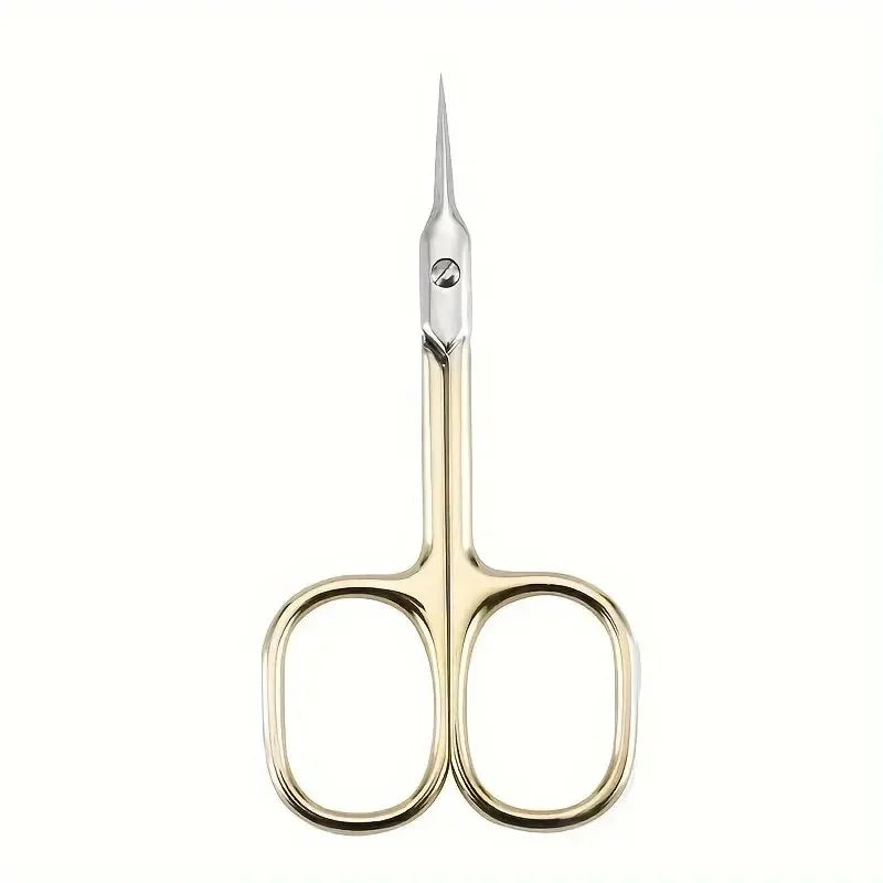 Dead Skin Remover Stainless Steel Curved Tip Thin Blade Cuticle Scissors Nail Clippers Trimmer Manicure Tools Eyebrow Tools