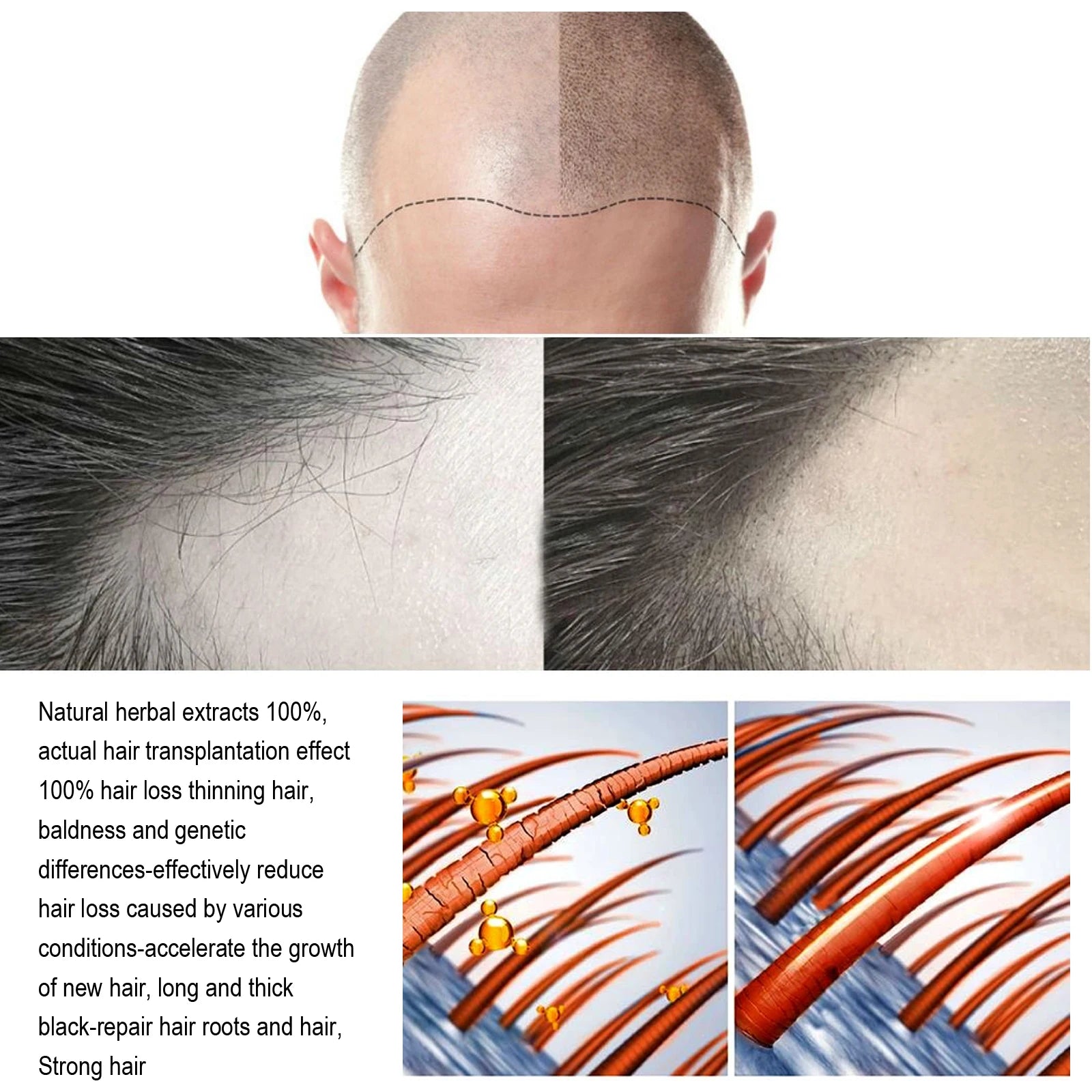 Hair care serum, gently nourishing, massages the scalp, moisturizes and smooths hair, hair care spray