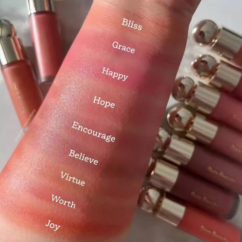 Rare Beauty Soft Pinch Long Lasting Liquid Blush Silky And Glides On Smoothly Plump Makeup Hope Love Virtue Happy Wonder Worth