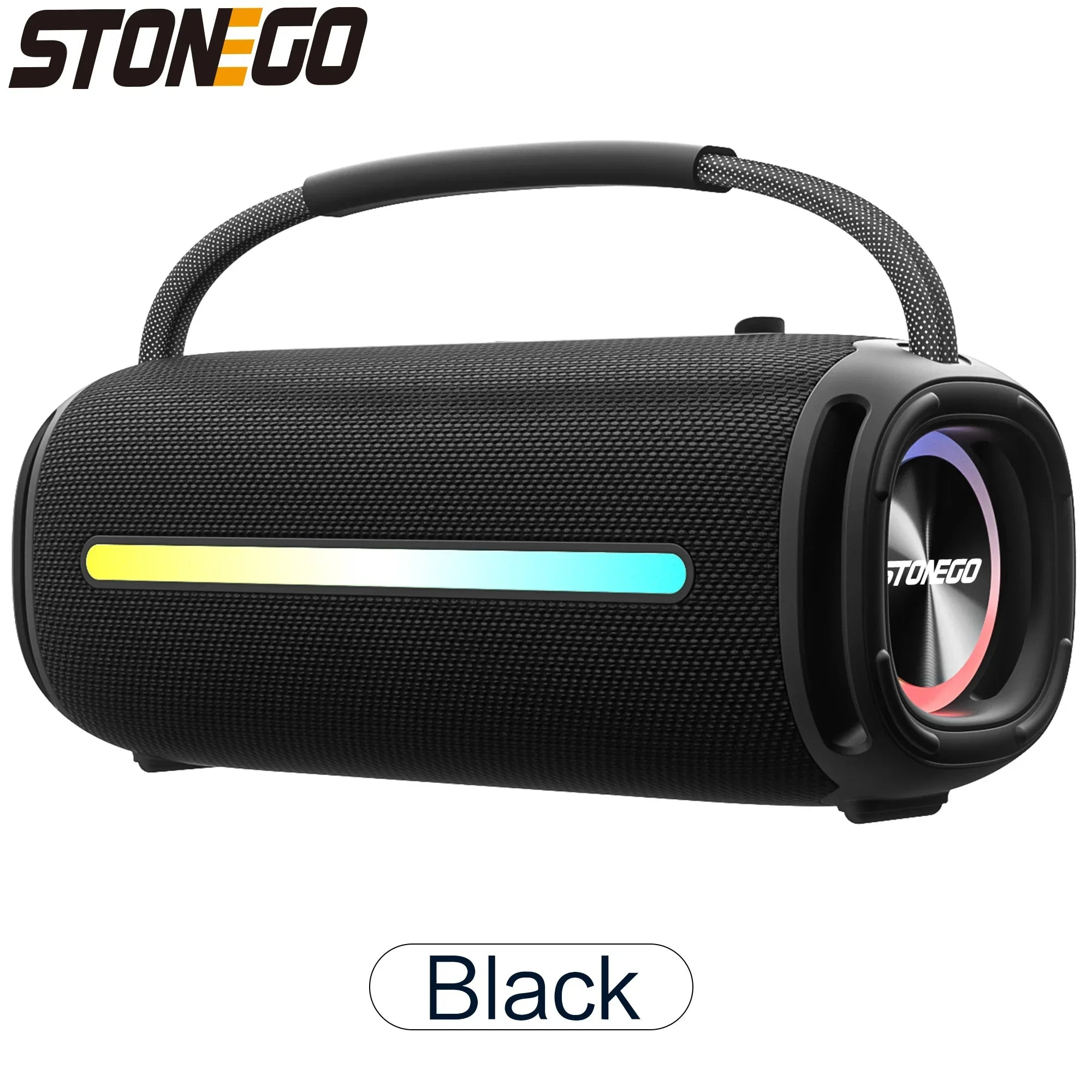 Portable Bluetooth 5.3 Speaker RGB Lantern Waterproof Outdoor IPX6 High Power Audio Subwoofer