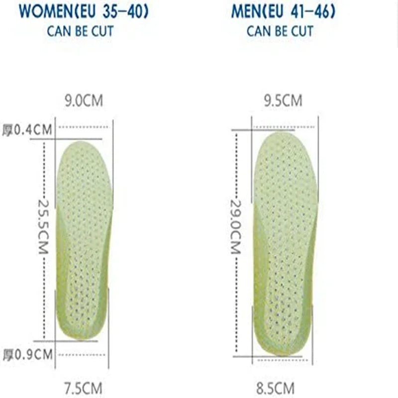 Memory Foam Insoles for Sneakers Honeycomb Breathable Insole Sports Shoe Pad Inserts Orthopedics Flat Feet Pads for Woman Man