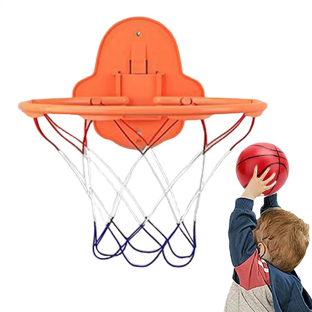 Indoor Basketball Hoop 32cm Dribbling Silent Basketball Training Hoop Noiseless Bouncing Foldable Wall-Mounted Outdoor Toys
