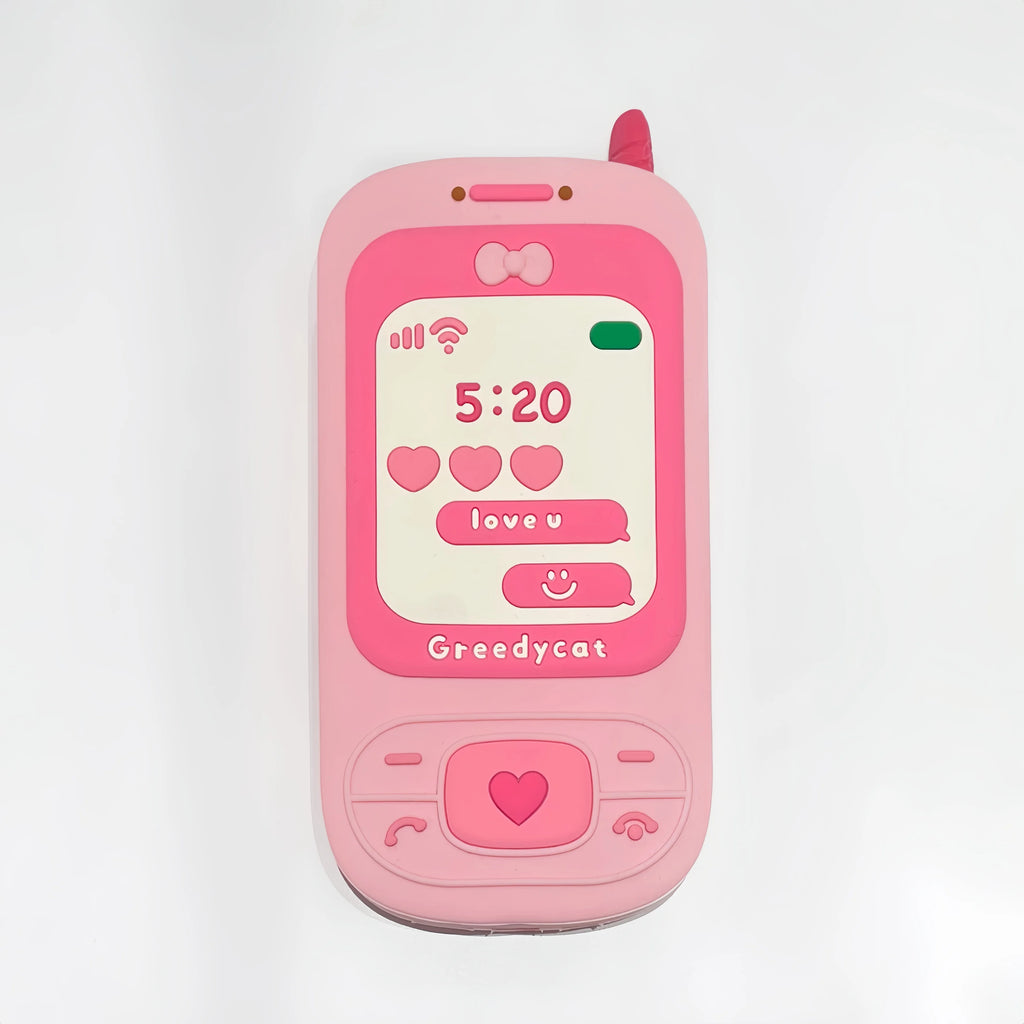 Couple's Fun Accessories Fashionable Pink Push-pull Telephone Design Phone Case For iPhone 13 14 15 16 Pro Max Anti Drop Case