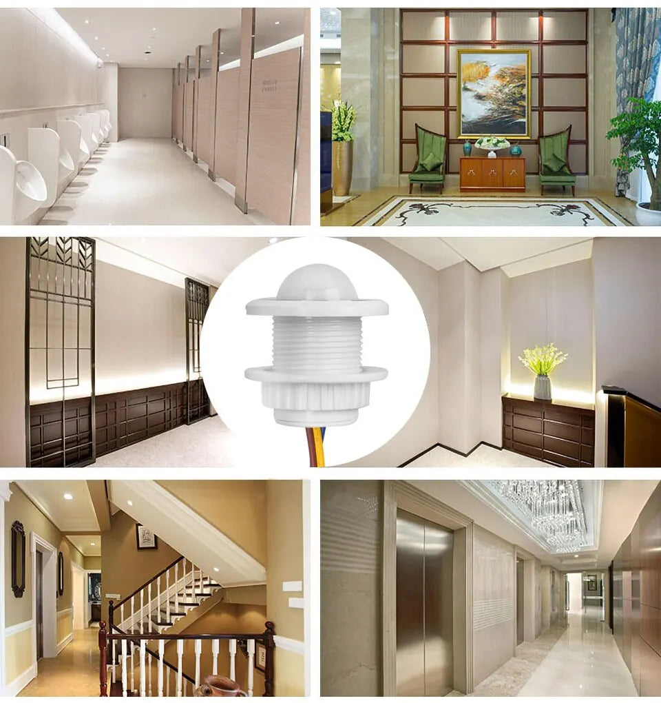 Motion Sensor Light Switch 220V 110V Pir Presence Sensor for Lighting Time Delay Adjust Movement Detector Lamp Automatic Switch