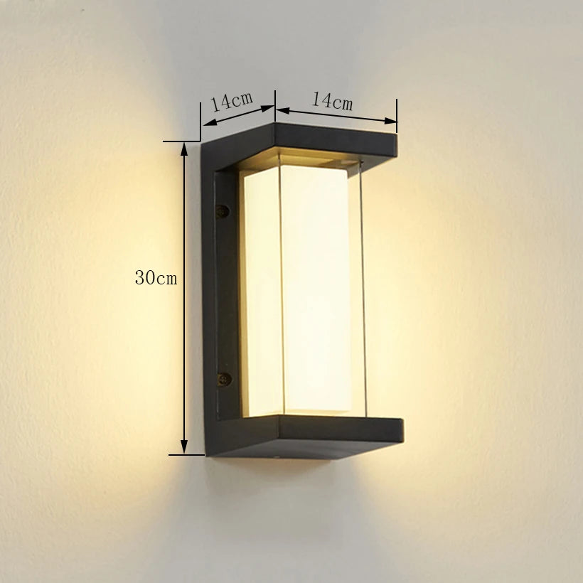 Smart WiFi LED Wall Lamp Indoor outdoor with Alexa Remote Control  RGBCW Wall Light for House Porch Front Door