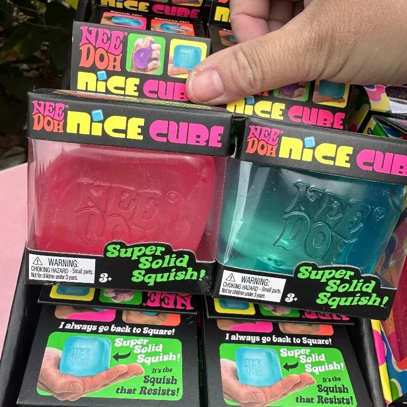 NeeDoh Nice Cube Firm Slow-Rise Sensory Fidget - Desk Stress Ball