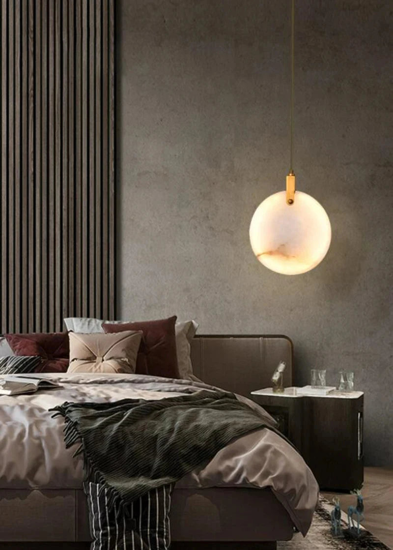 Modern Decorative Lighting Attic Lobby LED Chandelier Luxury Living Room Staircase Marble Pendant Light Villa Ceiling Chandelier