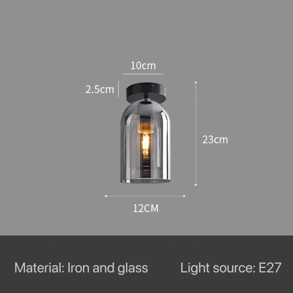 Nordic Modern Glass Ceiling Lamp Bedroom Bedside Restaurant Kitchen Bar Island  Hanging Led Chandelier Lights Indoor Lighting