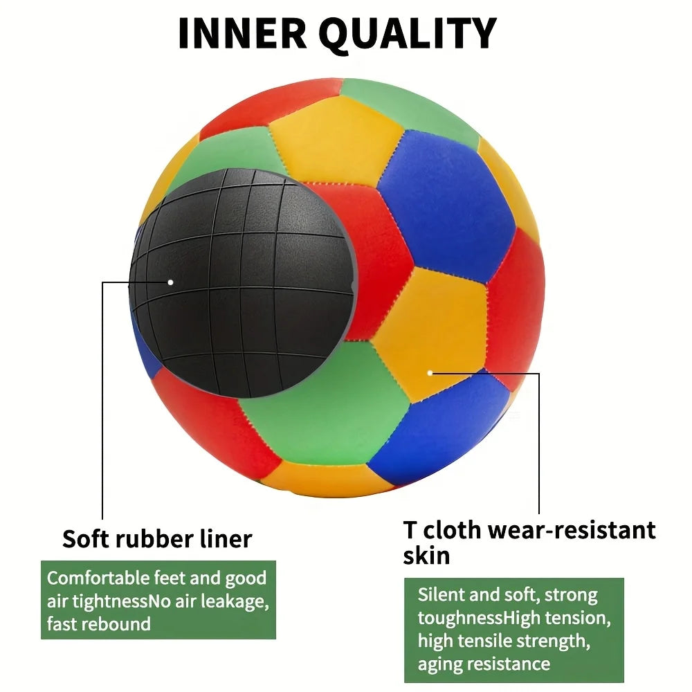 Colorful Indoor Soccer Ball Toddler Kids Soccer Ball Silent Soccer Balls Gifts for Boys Girls Soft Foam House Balls Soccerball