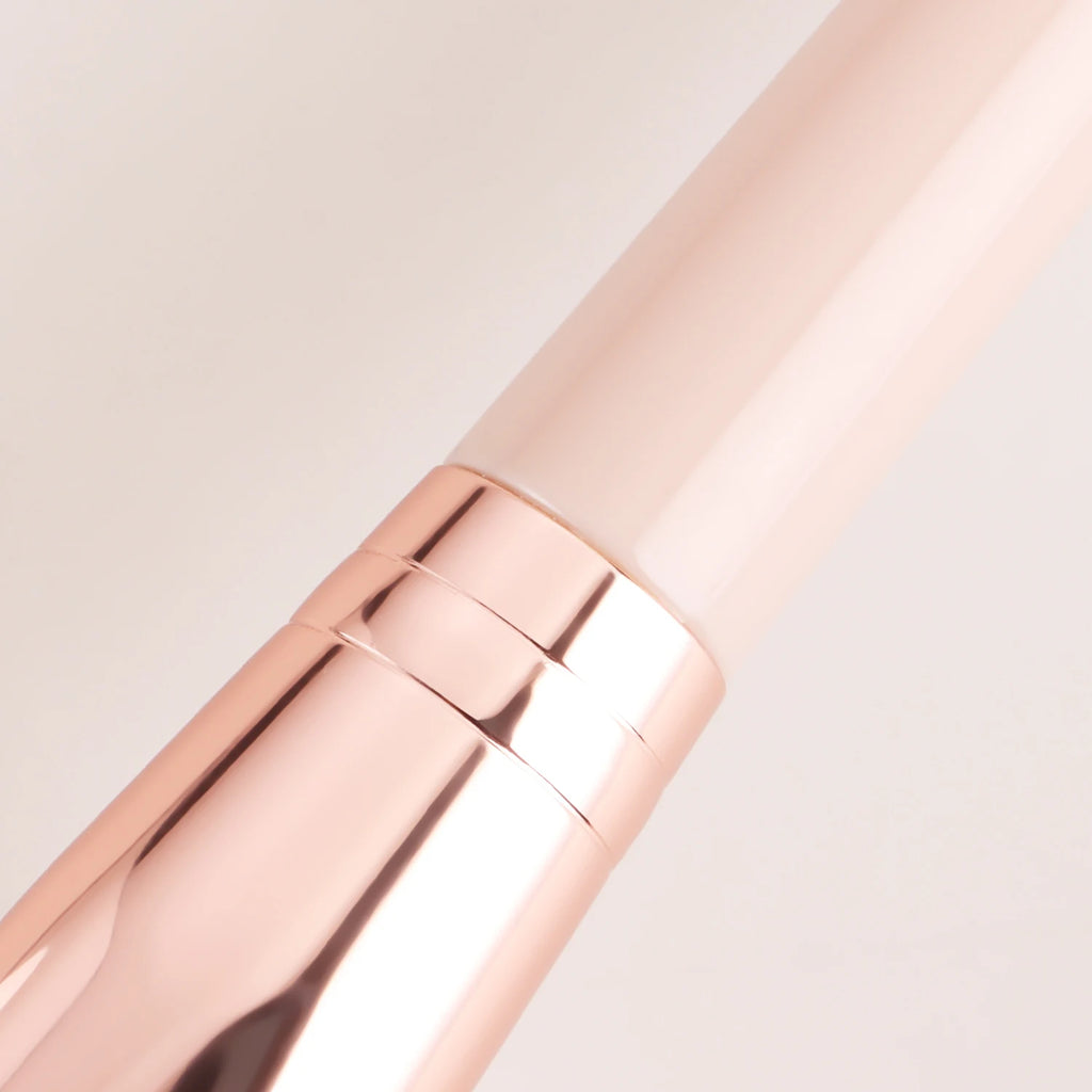 Single Dual-Ended Beauty Brush, Round Blending Brush + Angled Blush Brush Soft Bristle Makeup Tool