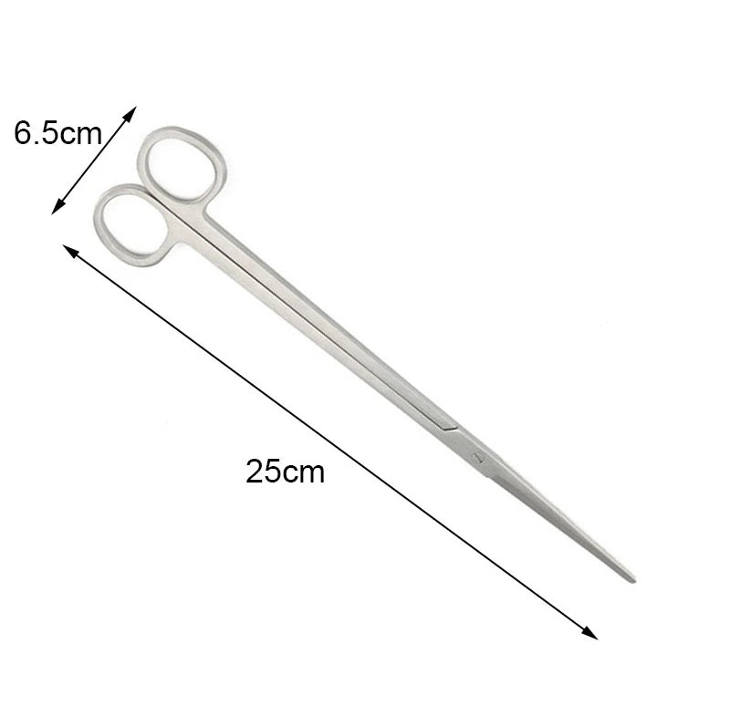 Aquarium Scissor Tools Fish Tank Tweezer Plants Wave Scissors Grass Stainless Cleaning Tools Storage Holder Aquarium Accessories