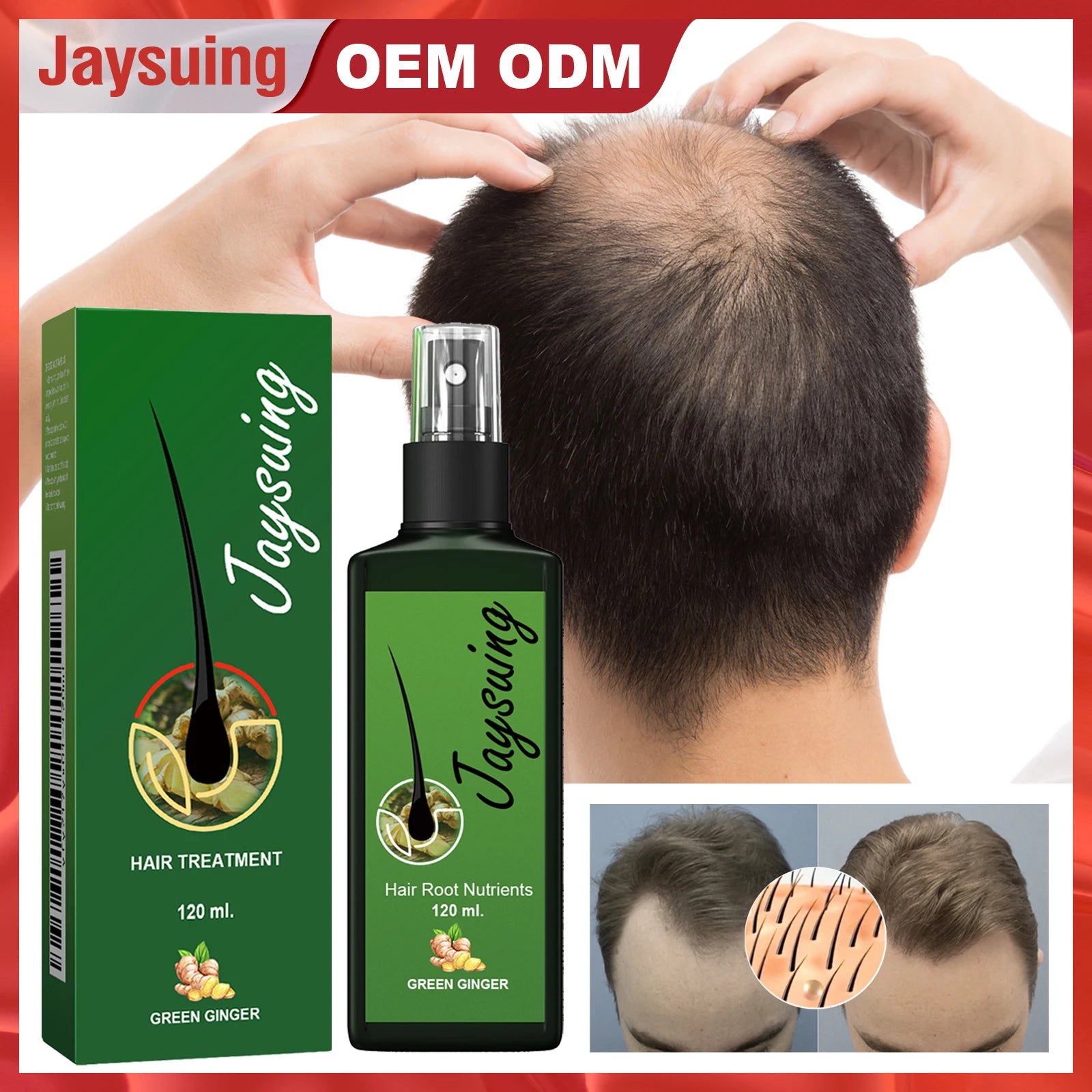 Hair care serum, gently nourishing, massages the scalp, moisturizes and smooths hair, hair care spray