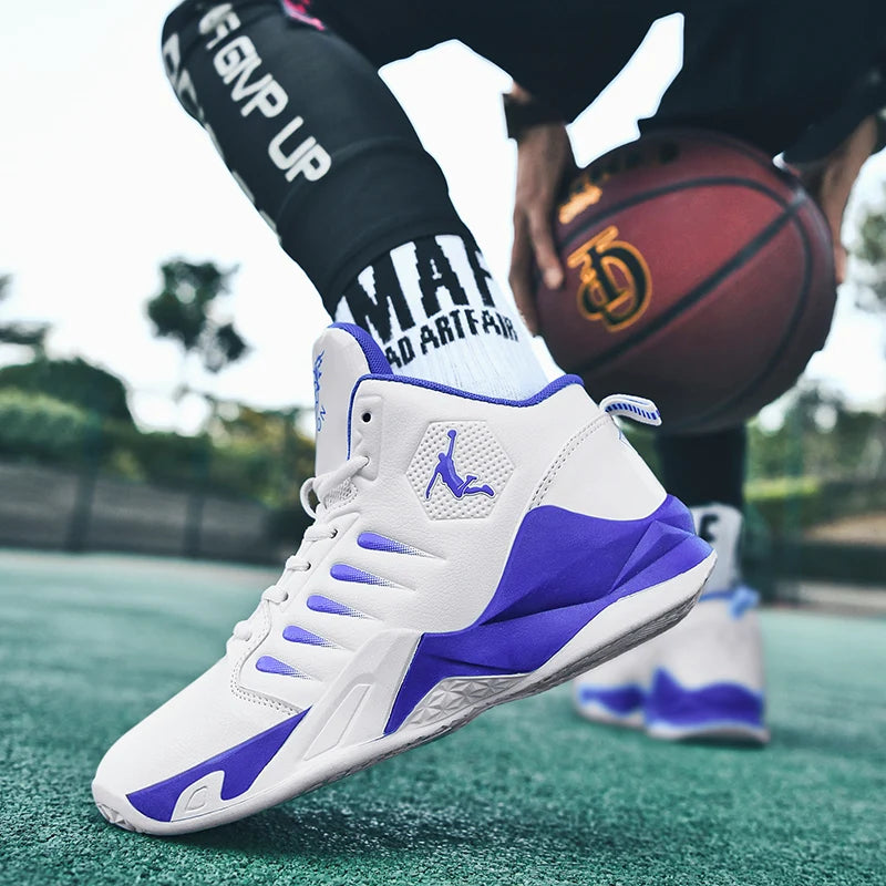 Outdoor Soft Men's Basketball Shoes Comfortable Breathable Man Sneakers Fashion Lightweight Male Cushioning Non-slip Sport Shoes
