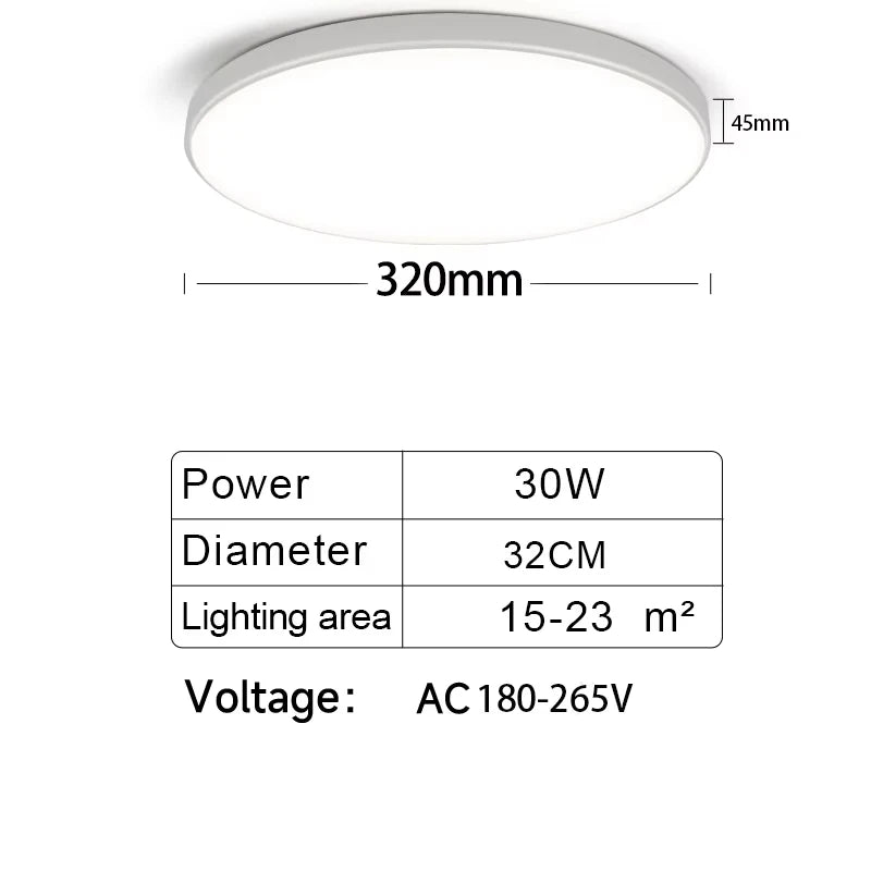 LED Ceiling Lamps Chandelier Panel Lamp IP44 Waterproof Bathroom Ceiling Lights Indoor Lighting for Bedroom Living Room Luminair