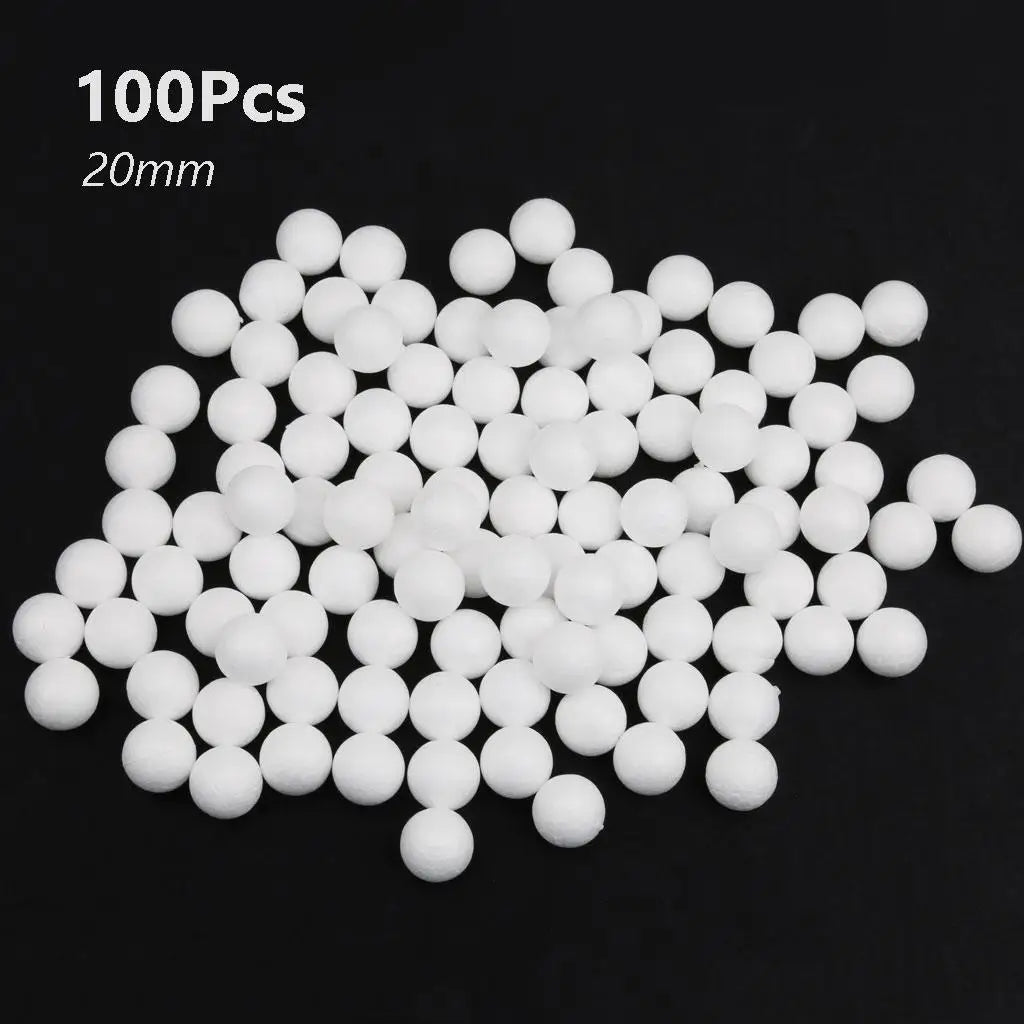 Polystyrene Foam Craft Balls Smooth White Spheres for Sculpting Foam DIY Projects and Home Decor