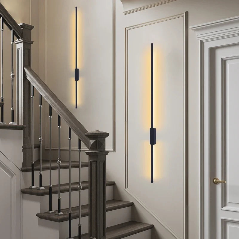 Indoor LED  long wall lamp  Nordic style Long LED Wall Light  Home Decoration Bedroom Living Room Sofa Background